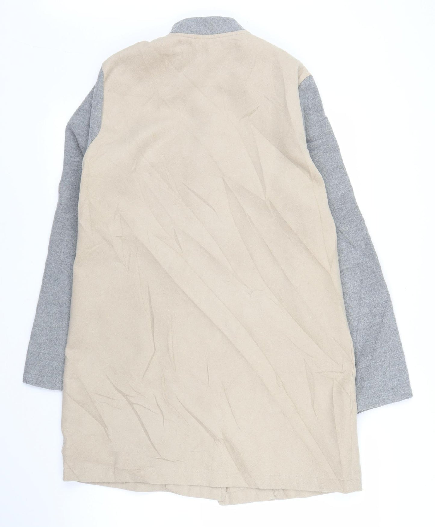 Preworn Womens Beige   Overcoat Coatigan Size M