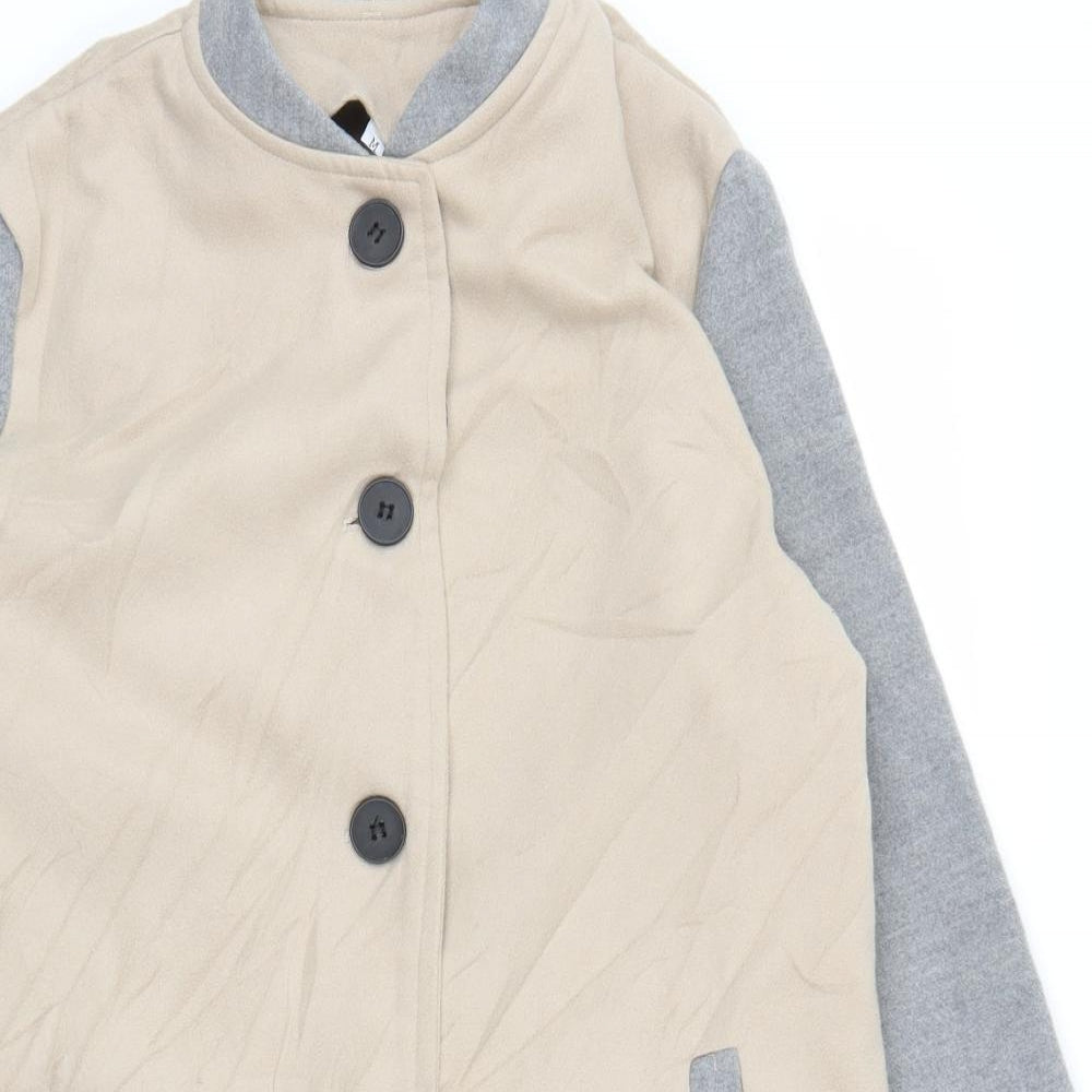 Preworn Womens Beige   Overcoat Coatigan Size M