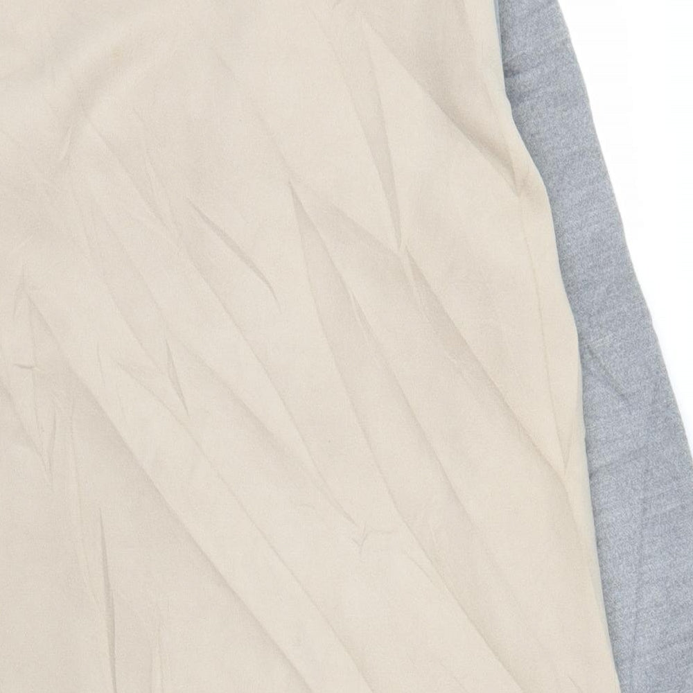 Preworn Womens Beige   Overcoat Coatigan Size M