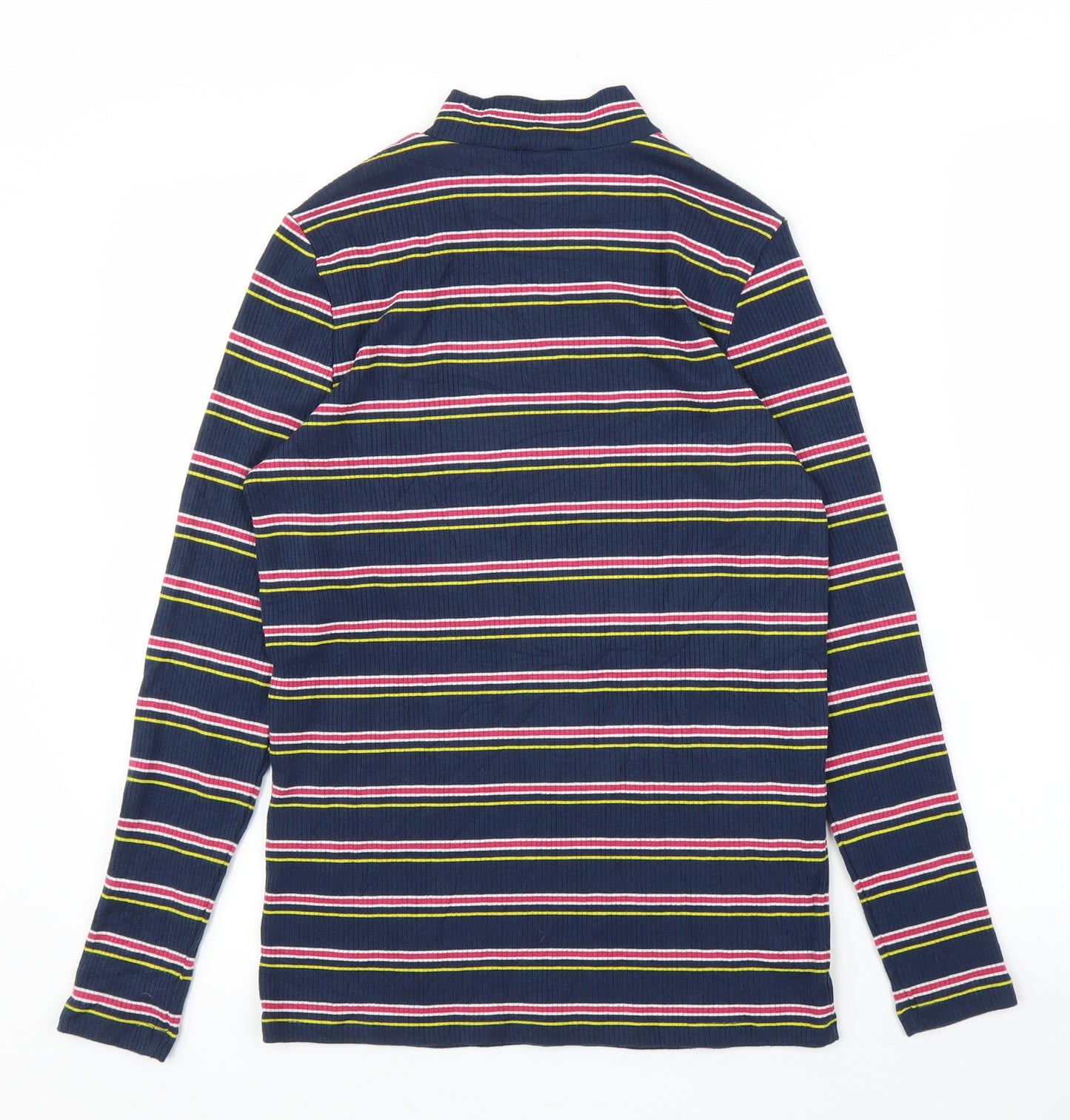 TU Womens Blue Striped  Basic T-Shirt Size 12