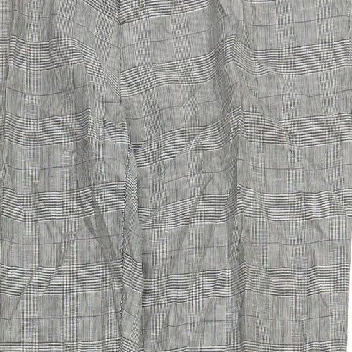 Margaret Howell Womens Grey Plaid  Trousers  Size 16 L28 in