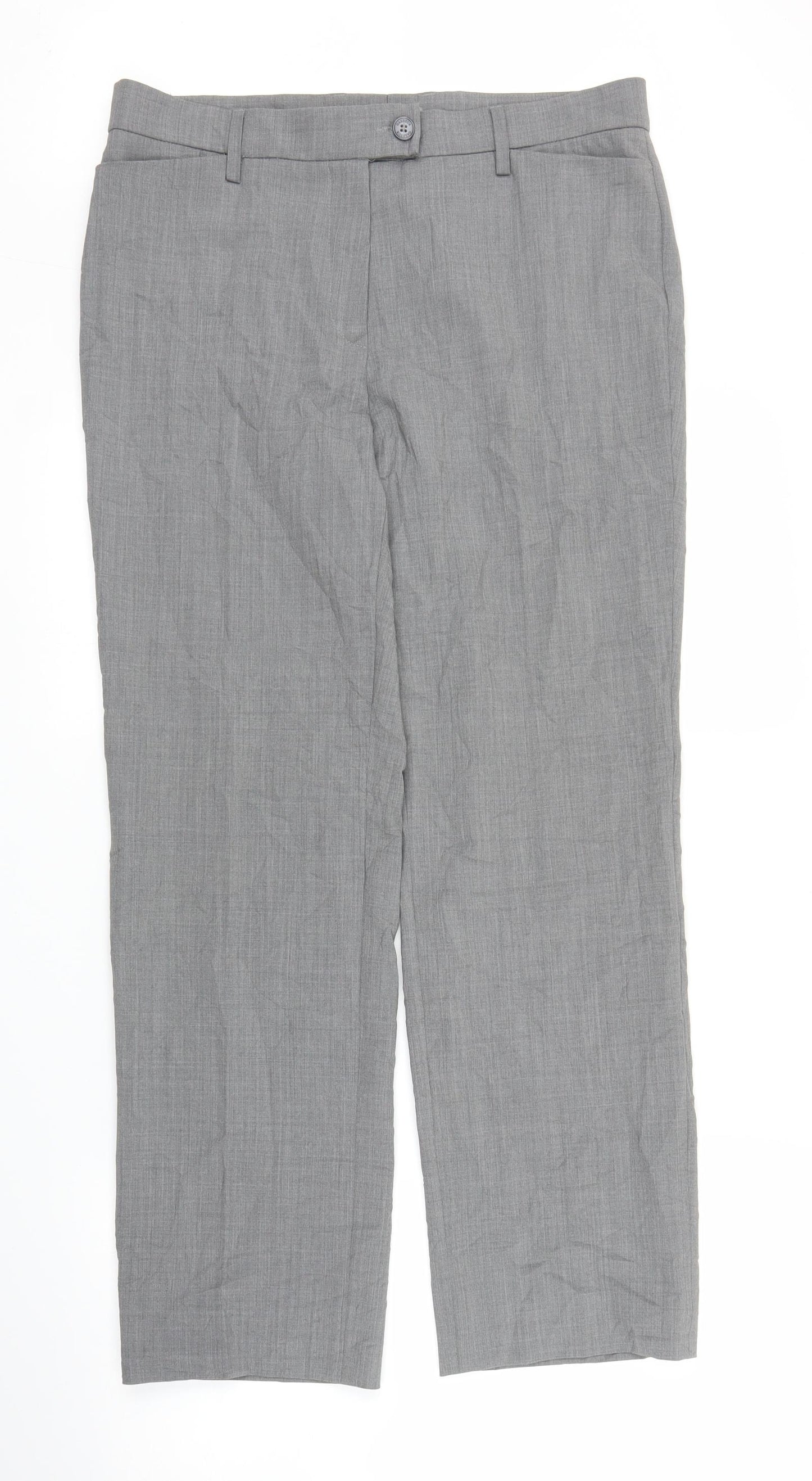 GARDEUR Womens Grey   Trousers  Size 16 L28 in