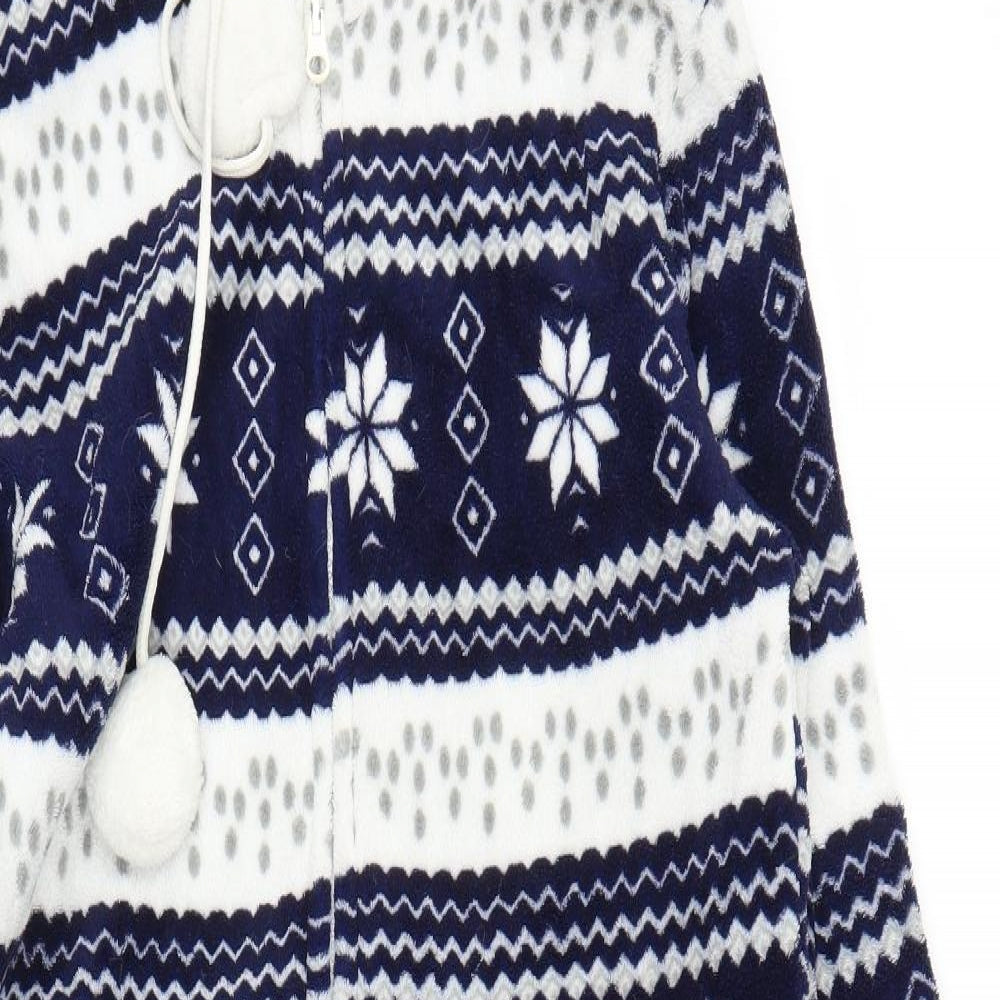 Preworn Mens Blue Fair Isle   One Piece Size M