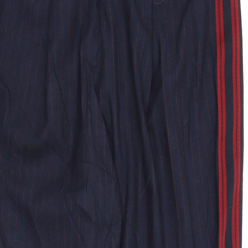Zara Womens Blue Striped  Capri Trousers Size M L24 in