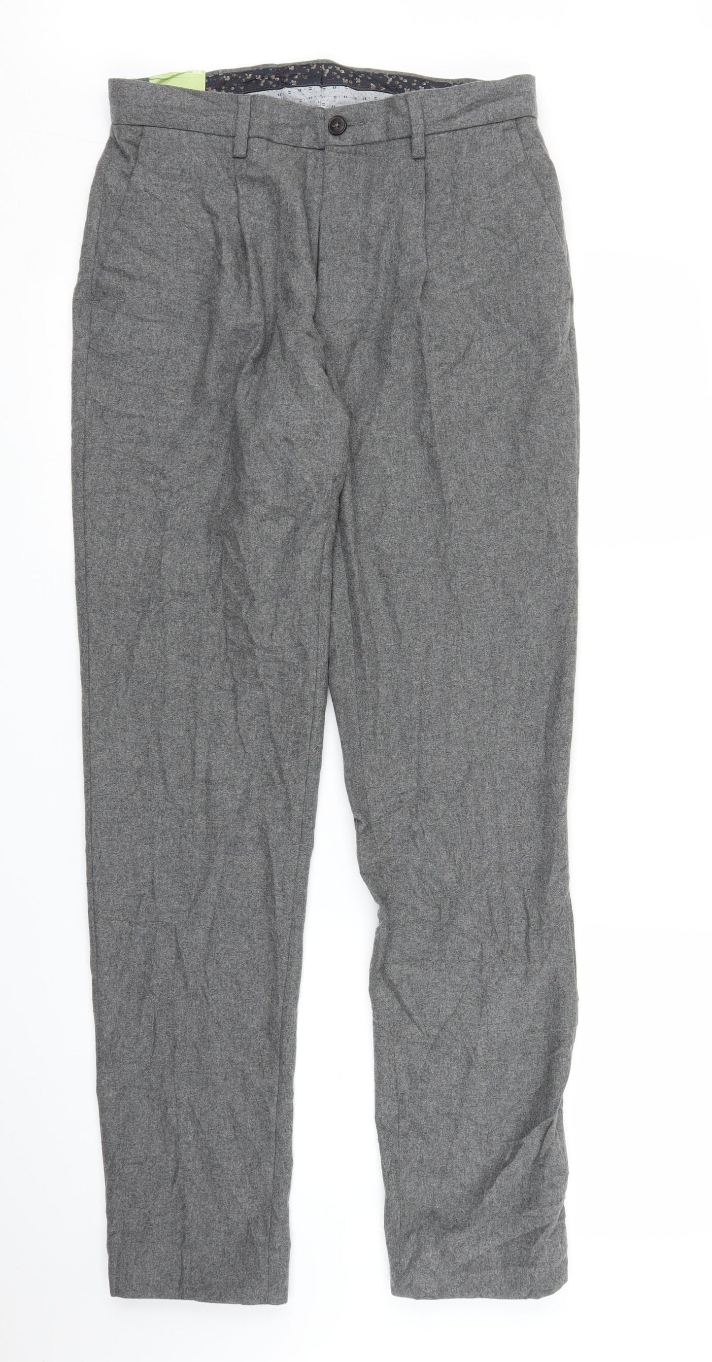 M&S Mens Grey   Trousers  Size 28 in L29 in