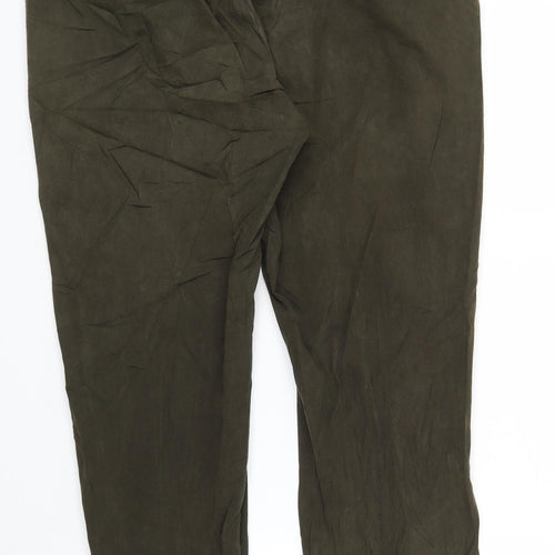 M&S Mens Green   Chino Trousers Size 34 in L26 in