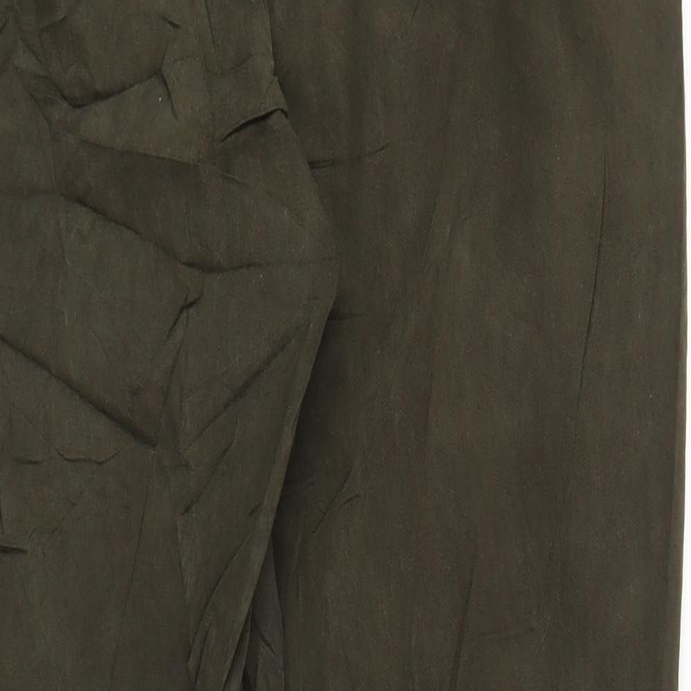 M&S Mens Green   Chino Trousers Size 34 in L26 in