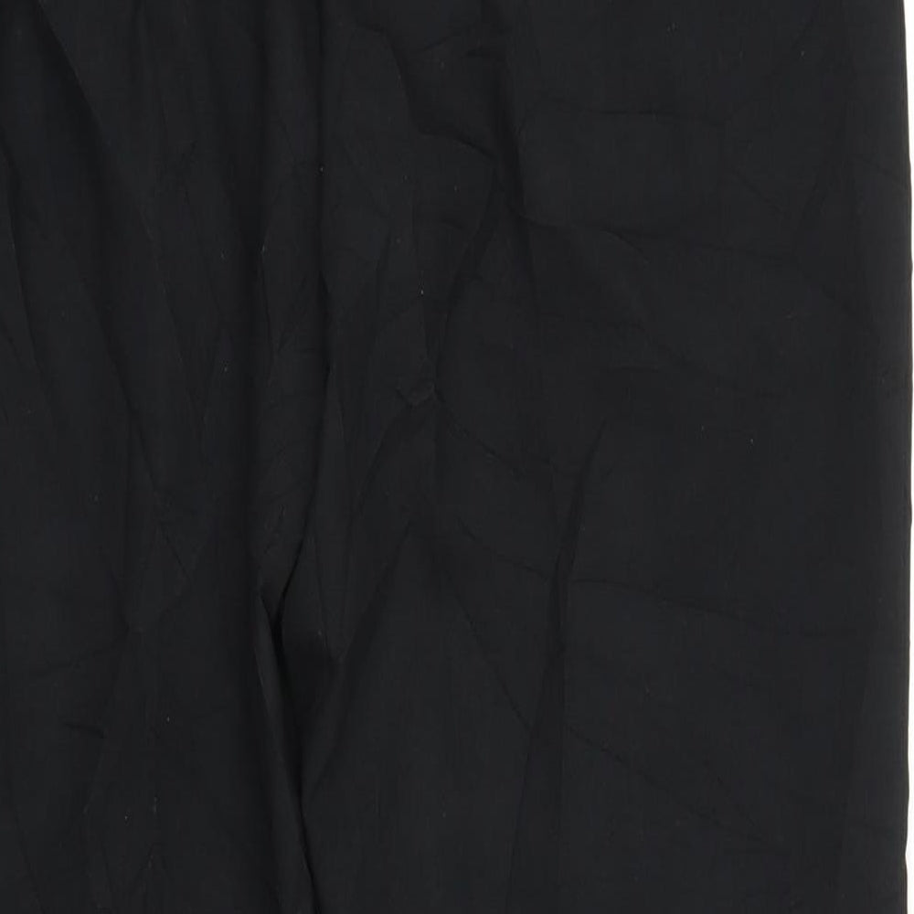 M&S Womens Black   Trousers  Size 14 L23 in