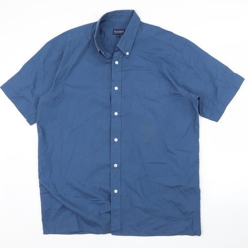 Academy Mens Blue    Button-Up Size L