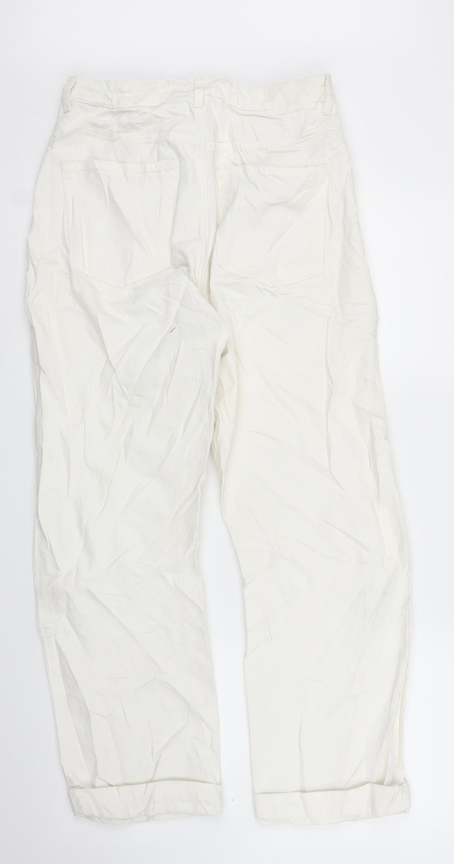 Weekday Mens White  Denim Straight Jeans Size 30 in L30 in