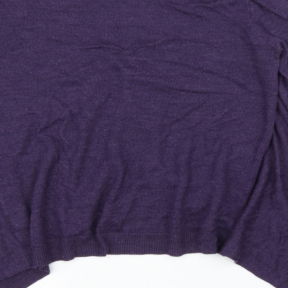 TU Womens Purple   Cardigan Jumper Size 14