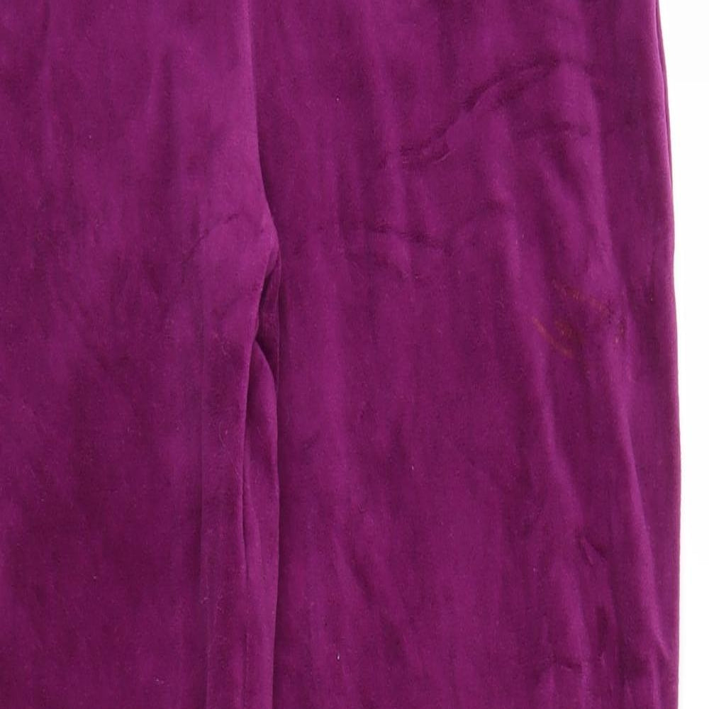M&S Womens Purple   Sweatpants Trousers Size 14 L27 in