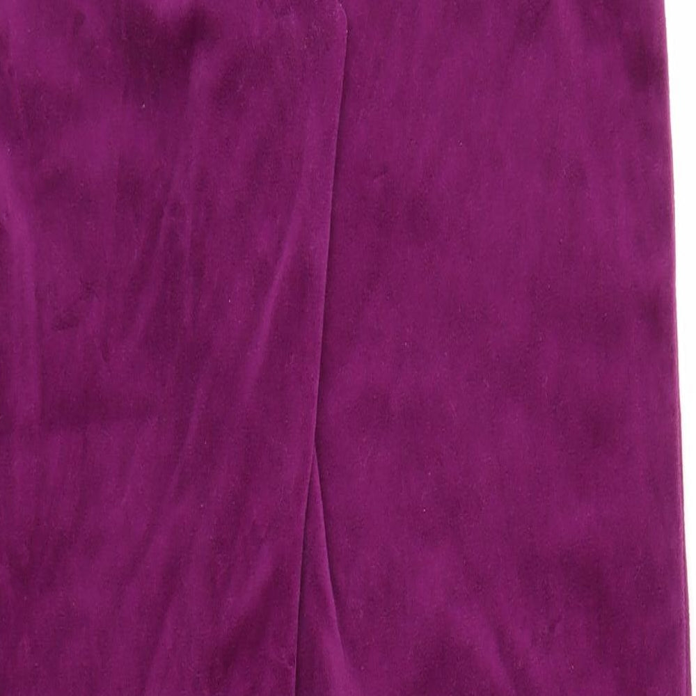 M&S Womens Purple   Sweatpants Trousers Size 14 L27 in