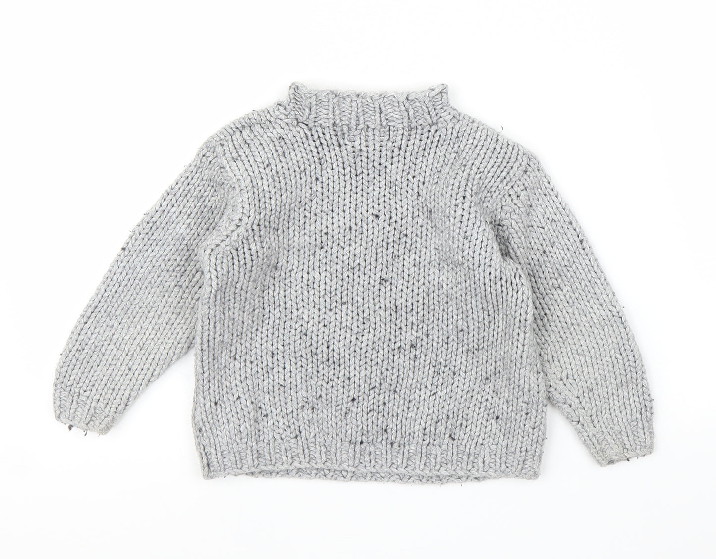 Timberland Girls Grey Fair Isle  Pullover Jumper Size 3 Years