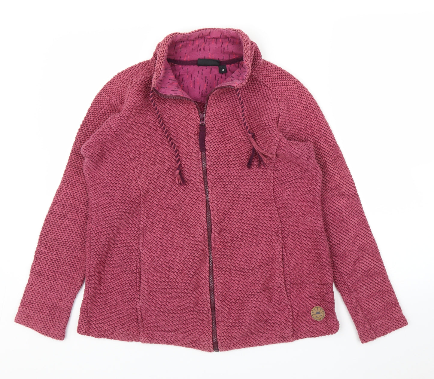 Crane Womens Purple   Full Zip Jumper Size 12