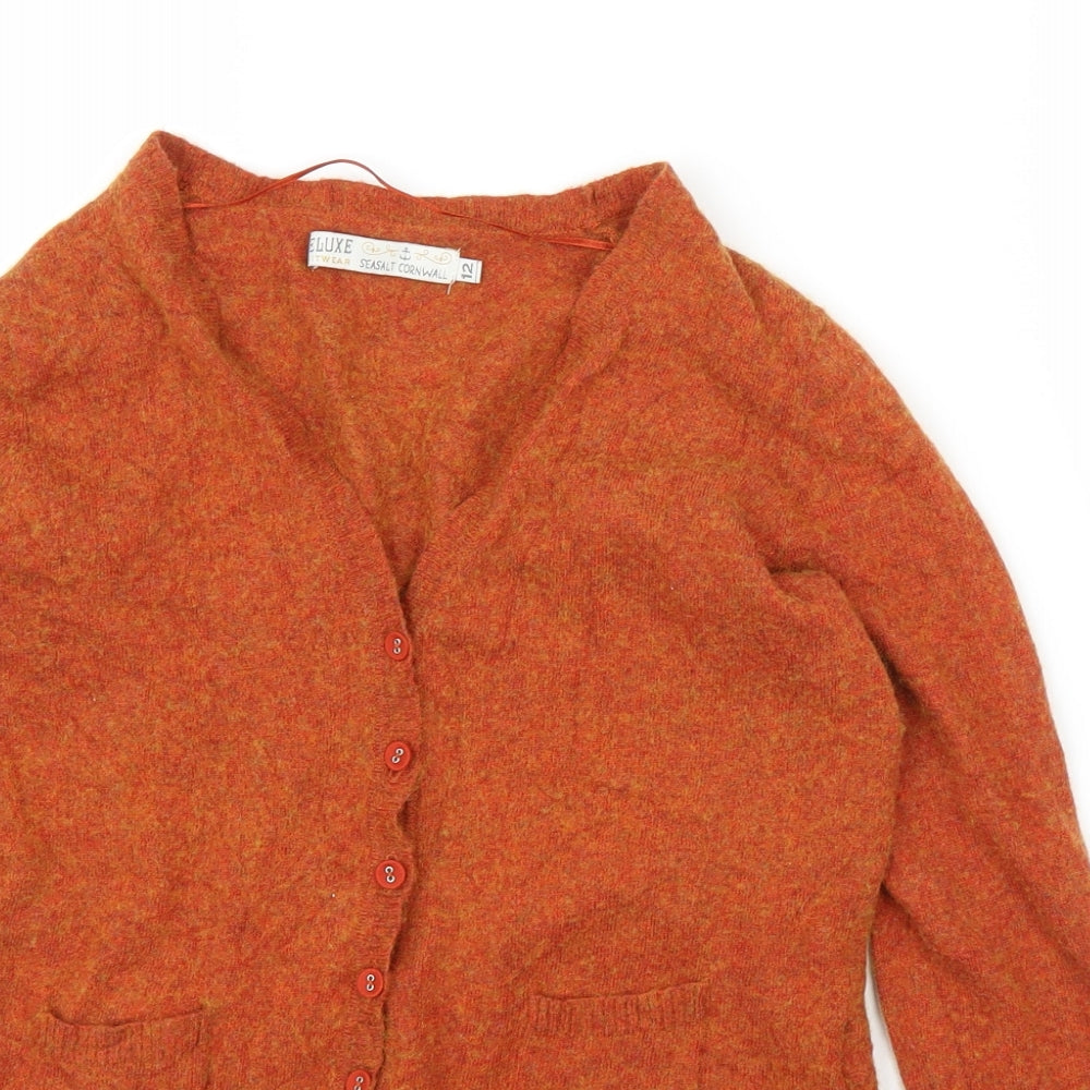 Seasalt Womens Orange   Cardigan Jumper Size 12