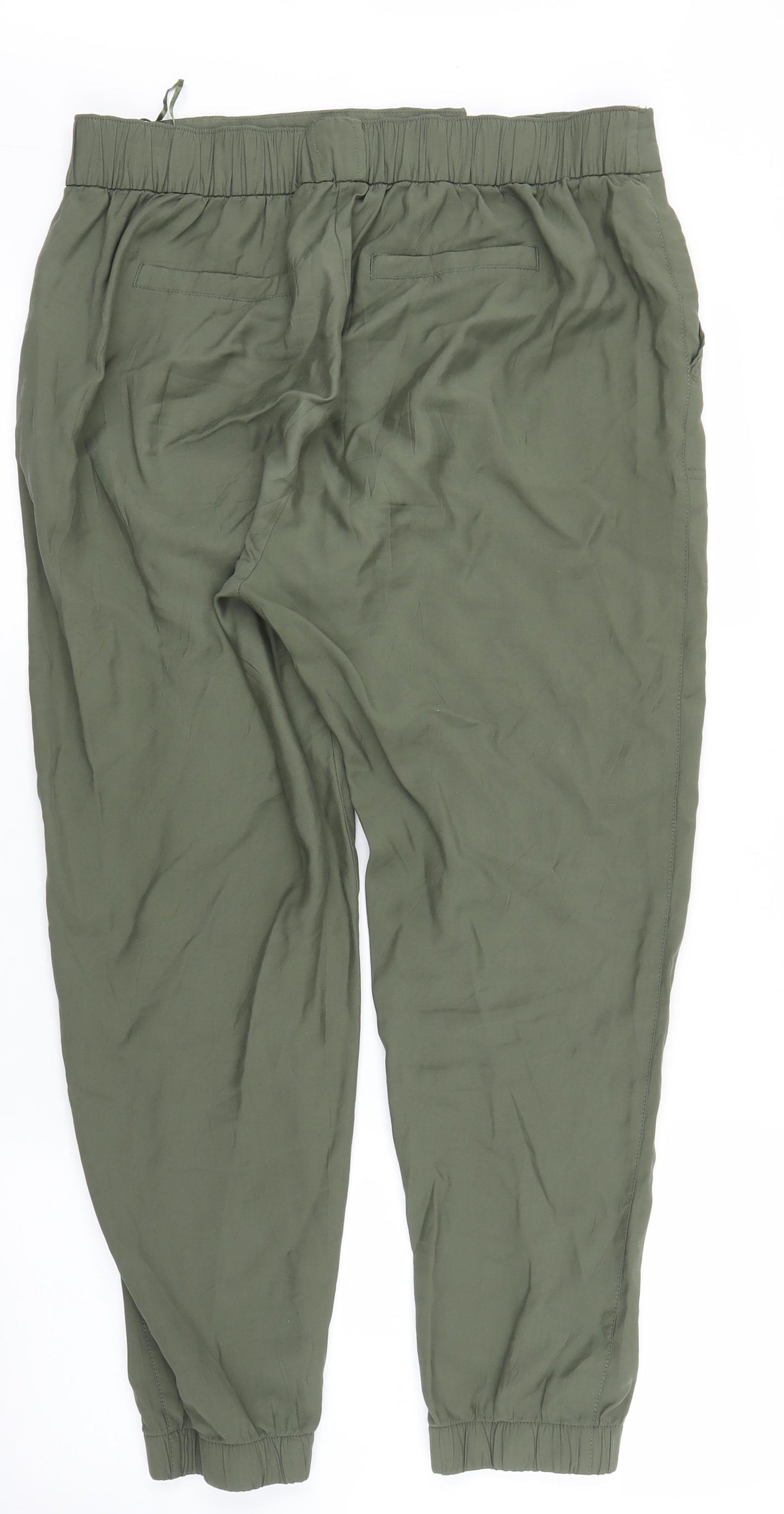 Peacocks Womens Green   Bloomer Trousers Size 14 L24 in