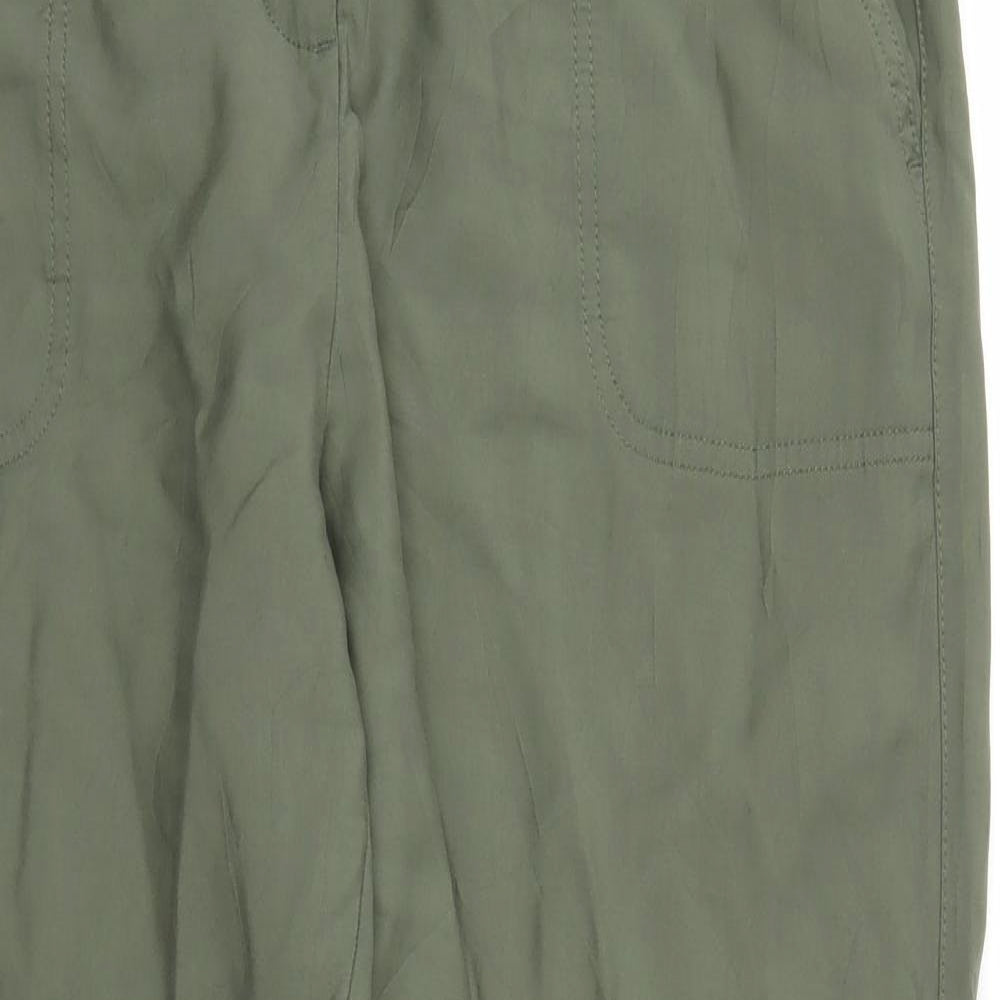 Peacocks Womens Green   Bloomer Trousers Size 14 L24 in