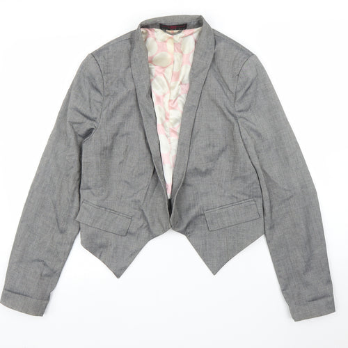 New Look Womens Grey   Jacket Blazer Size 14