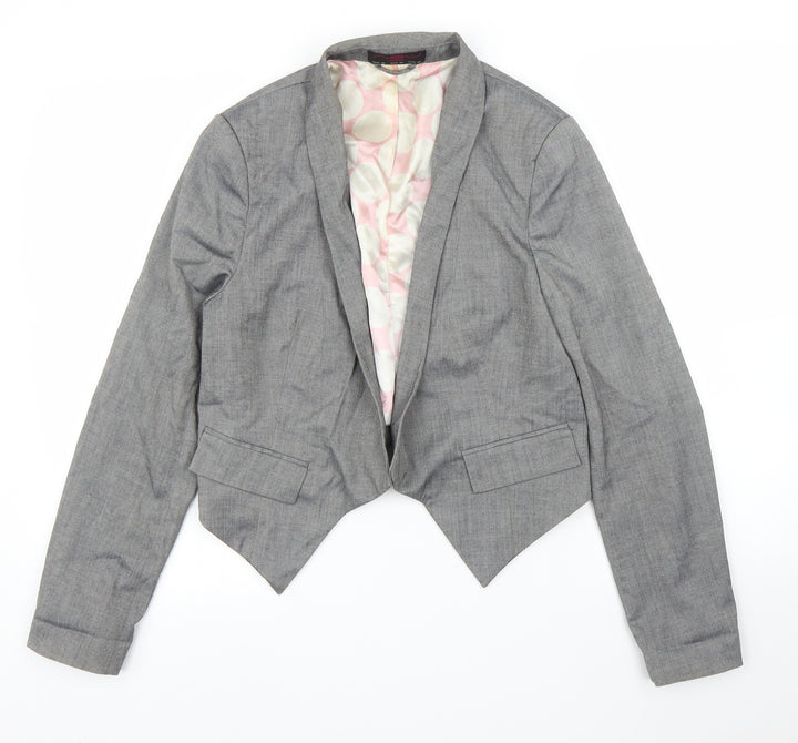 New Look Womens Grey Jacket Blazer Size 14