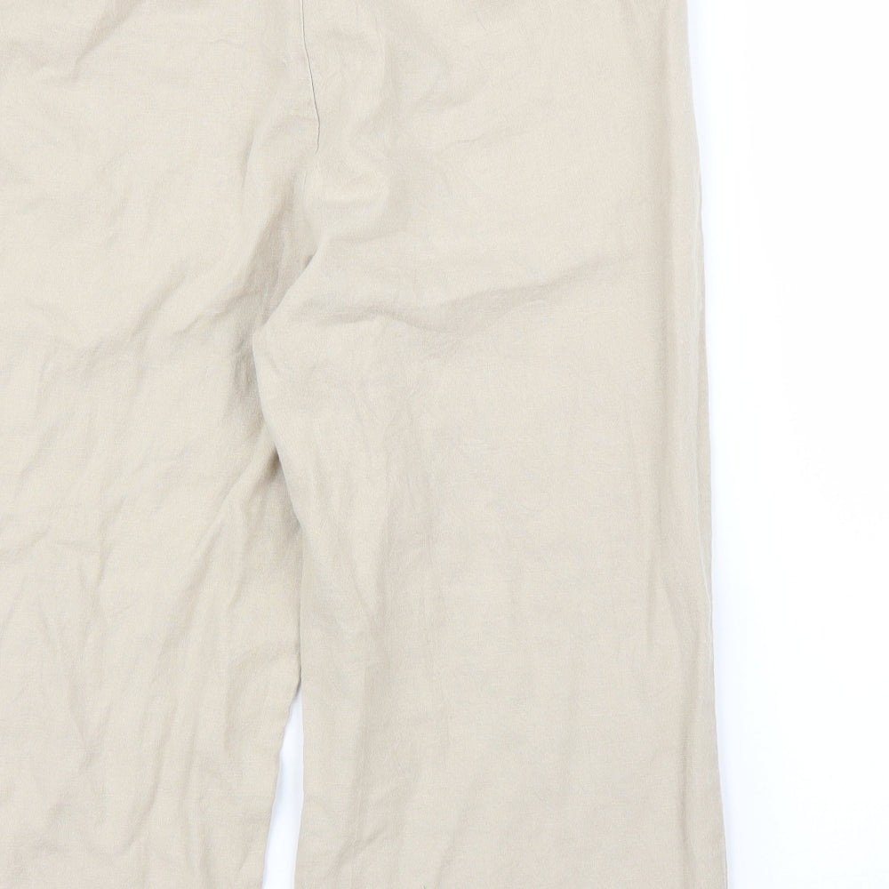 M&S Womens Beige   Capri Trousers Size 14