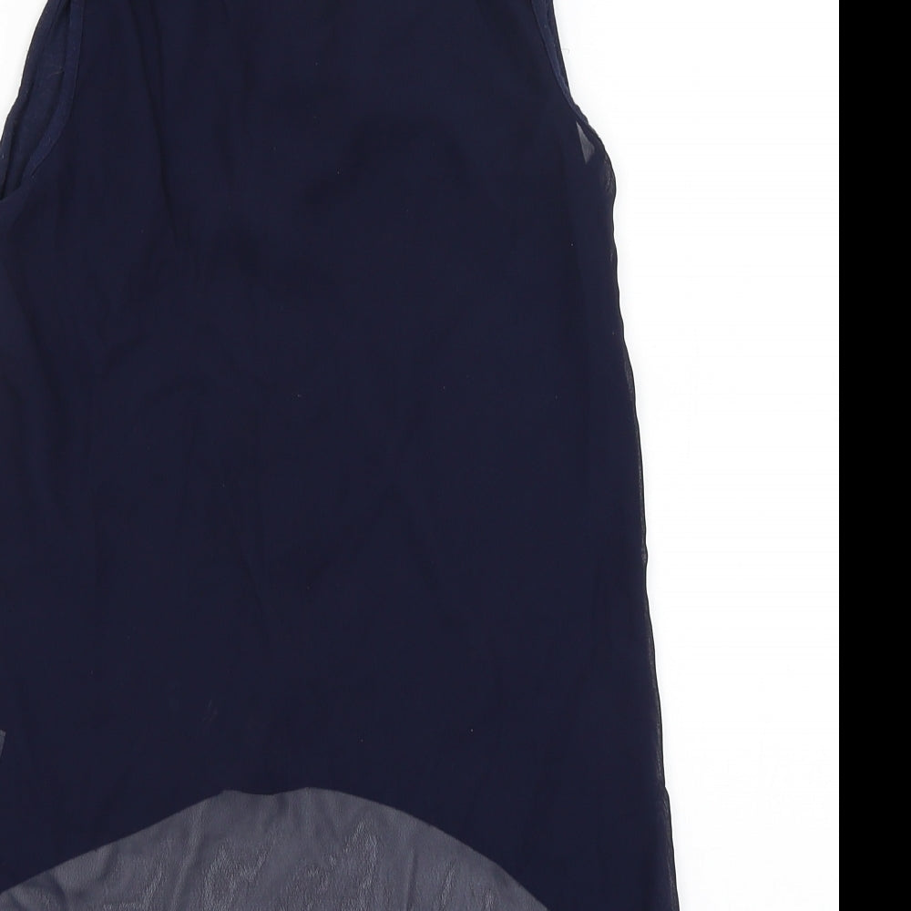 Atmosphere Womens Blue   Basic Button-Up Size 10