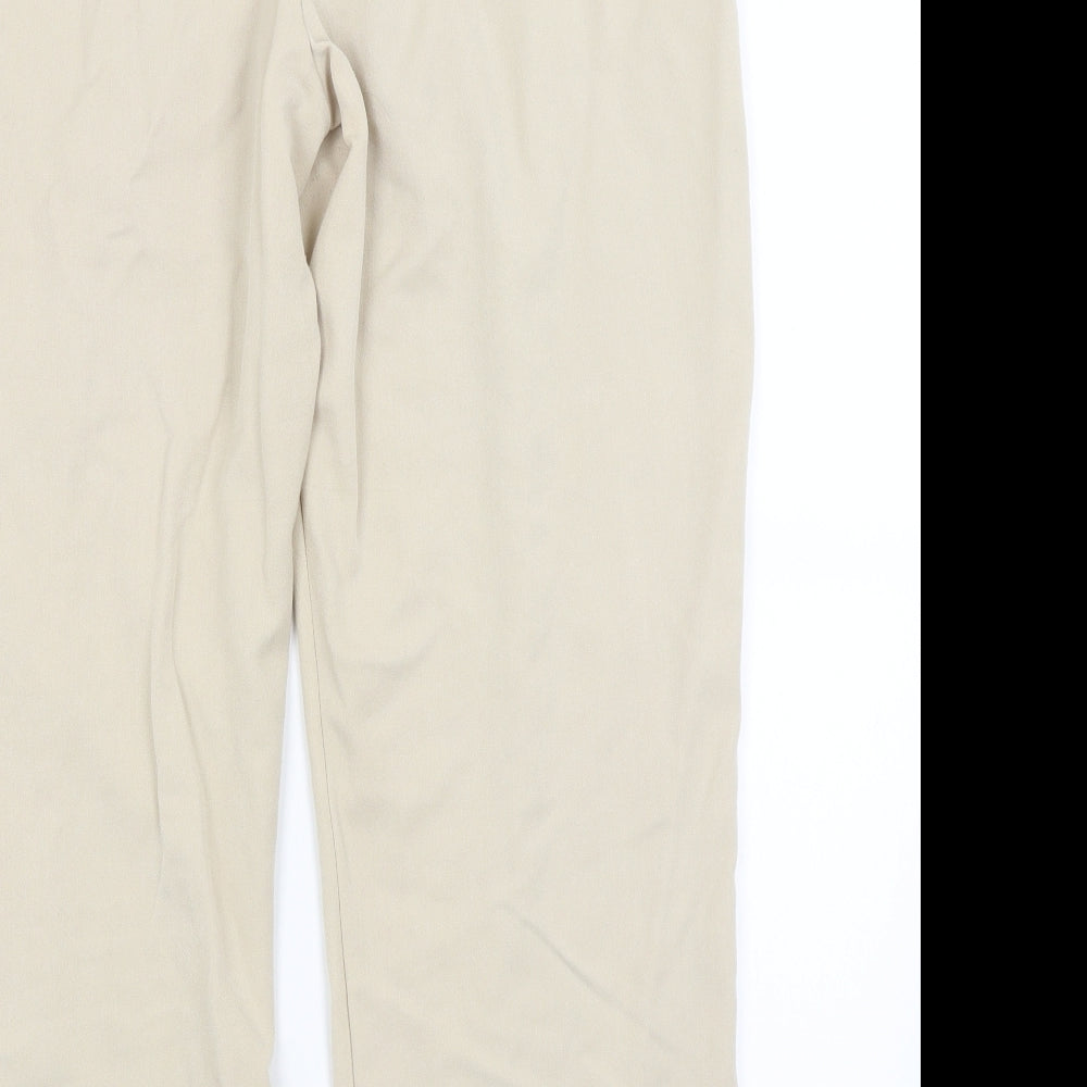 Emma Collection Womens Beige   Trousers  Size 14 L27 in