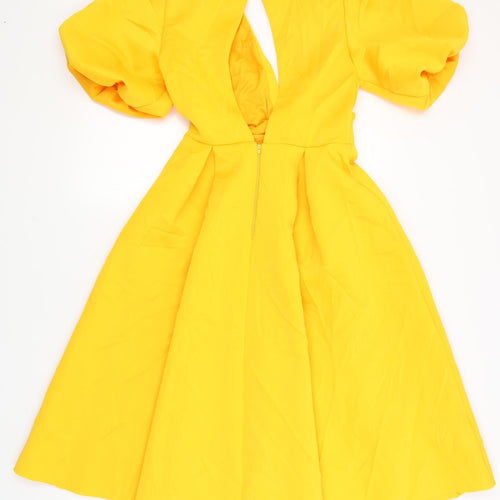 Loaded Womens Yellow   Slip Dress  Size 10