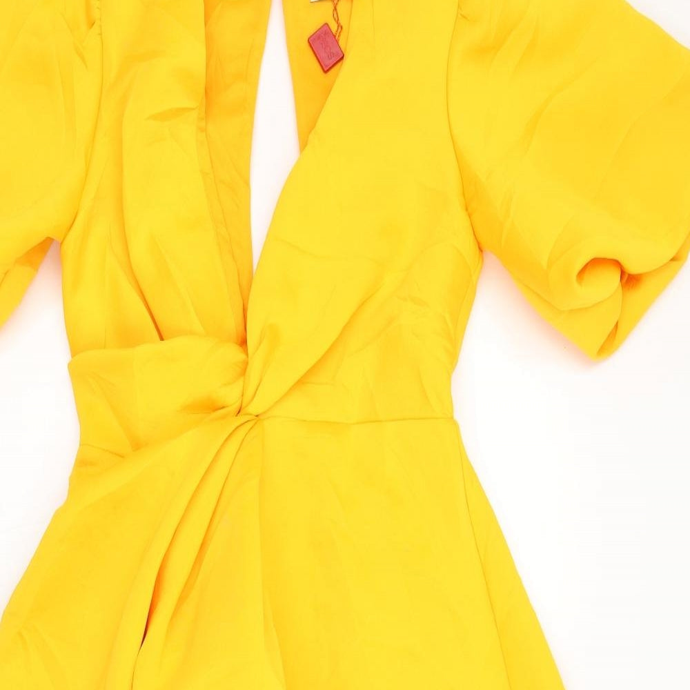 Loaded Womens Yellow   Slip Dress  Size 10