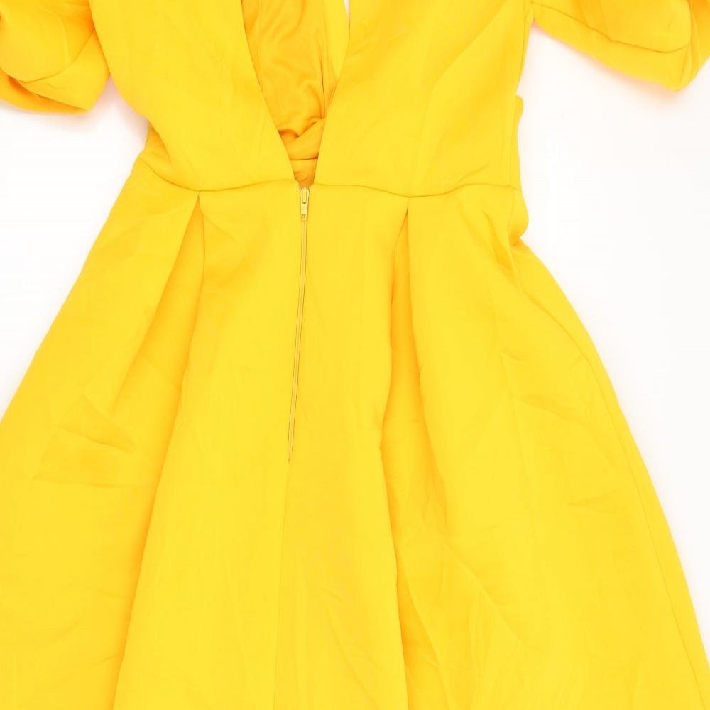 Loaded Womens Yellow   Slip Dress  Size 10