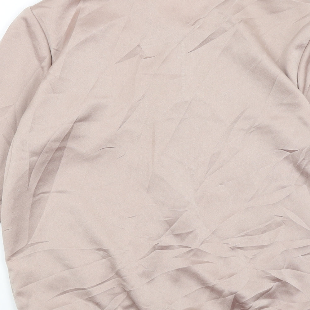 Topshop Womens Pink   Full Zip Jumper Size 8