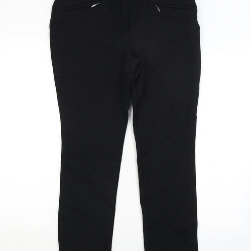 M&S Womens Black   Dress Pants Trousers Size 12 L26 in