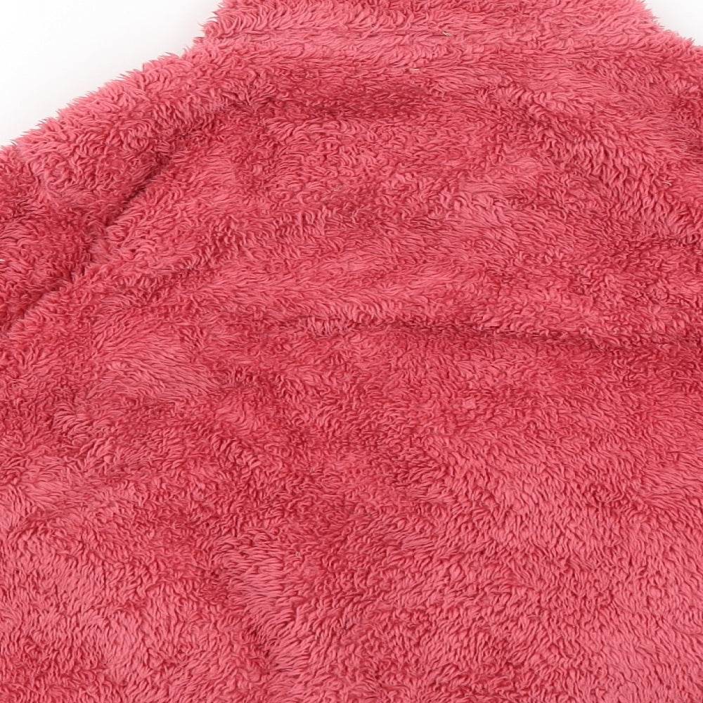 Uni Qlo Girls Red   Full Zip Jumper Size 5-6 Years
