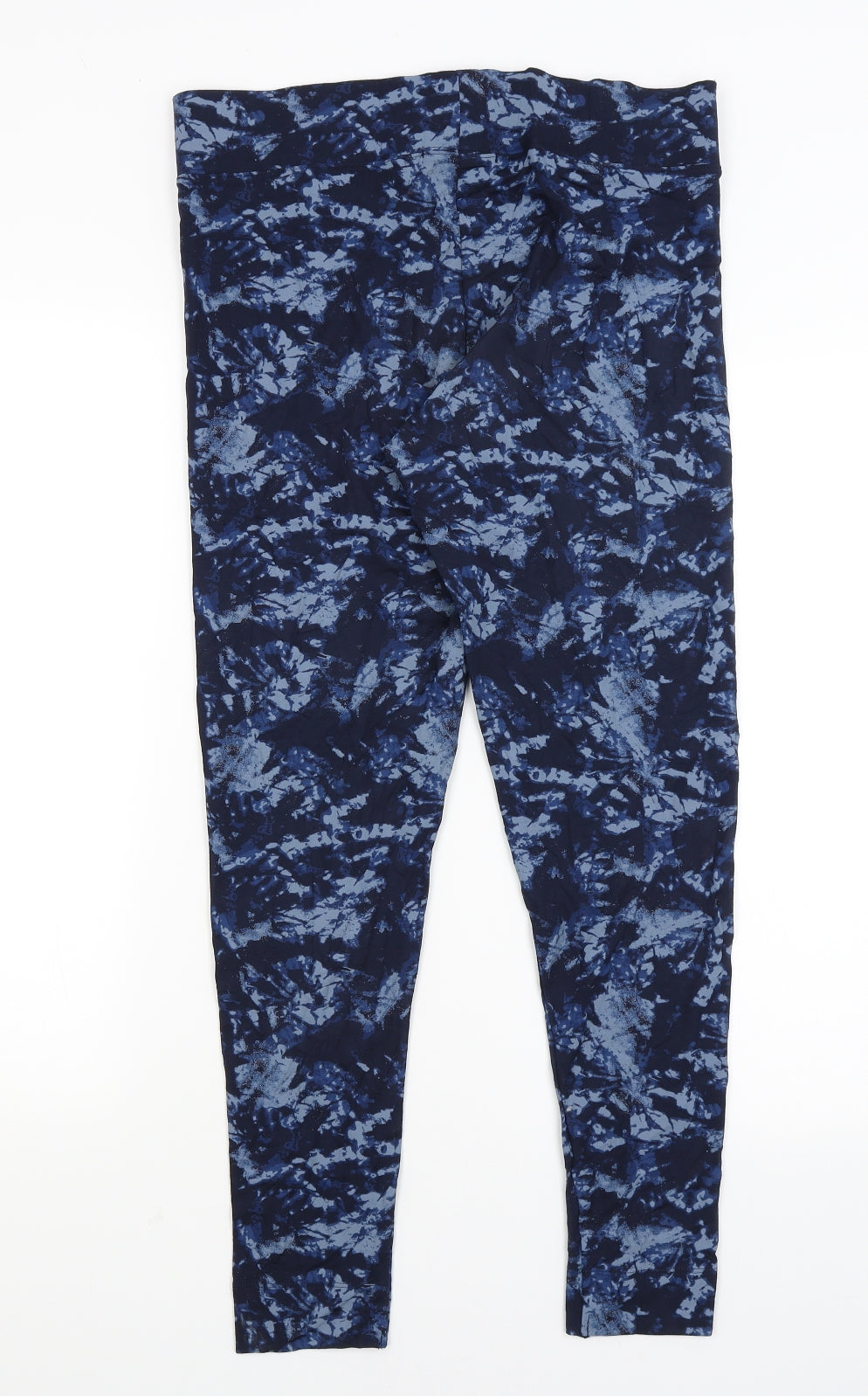 M&S Womens Blue   Capri Leggings Size 14 L27 in