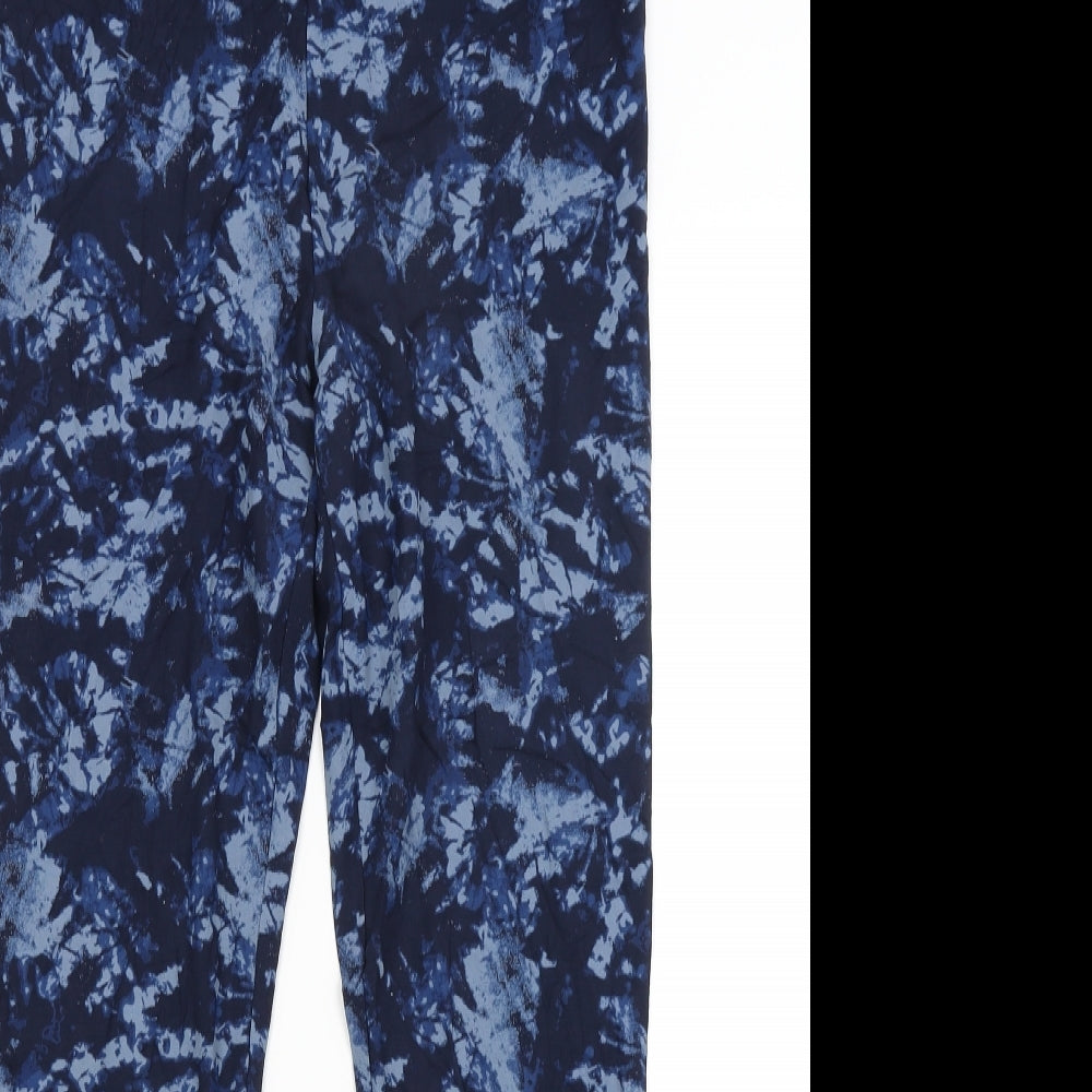 M&S Womens Blue   Capri Leggings Size 14 L27 in