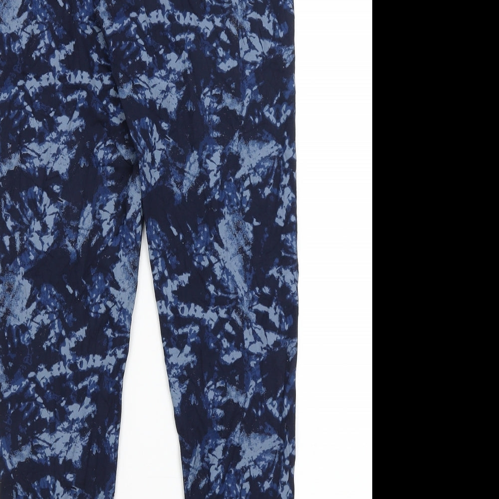 M&S Womens Blue   Capri Leggings Size 14 L27 in