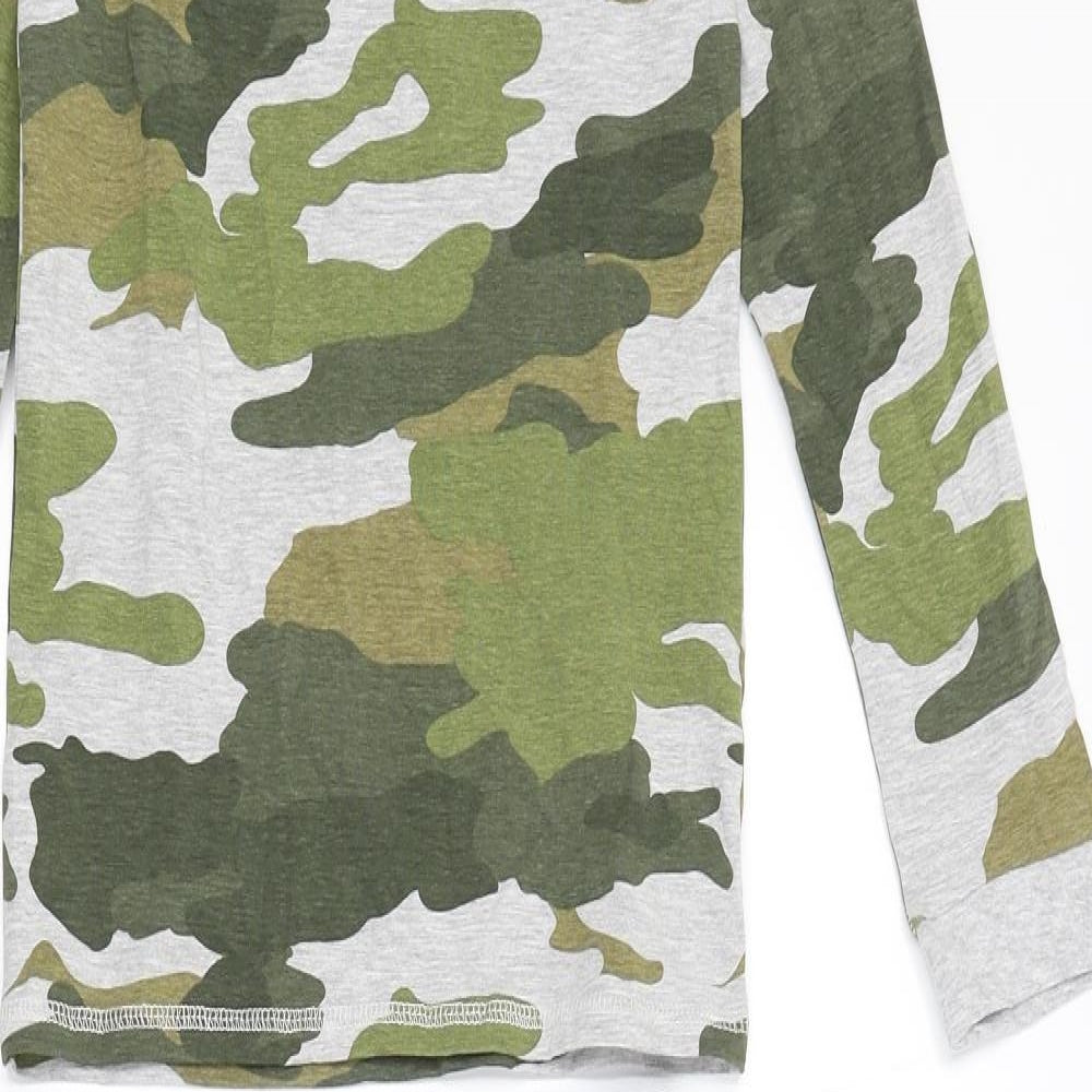 Primark Boys Green Camouflage   Pyjama Set Size 7-8 Years
