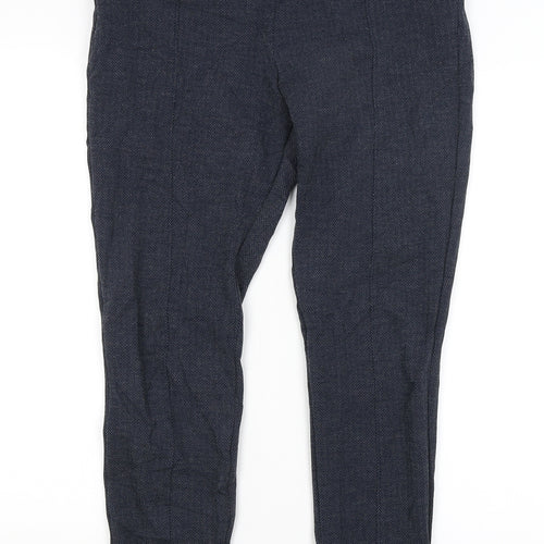 M&S Womens Blue   Trousers  Size 14 L27 in