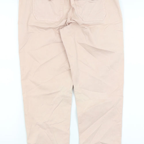 M&S Womens Pink   Cargo Trousers Size 10 L25 in