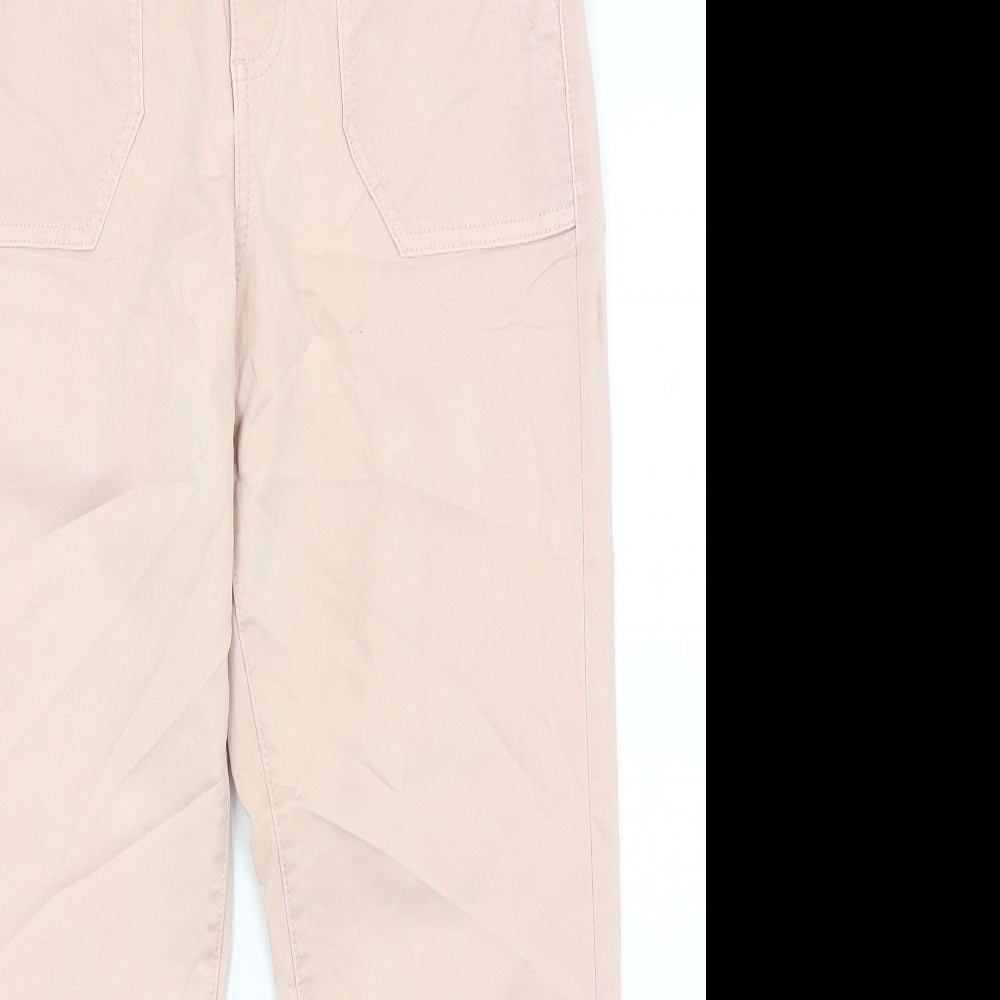 M&S Womens Pink   Cargo Trousers Size 10 L25 in