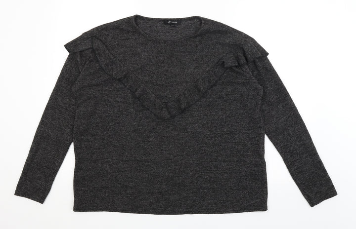 New Look Womens Black   Pullover Jumper Size L