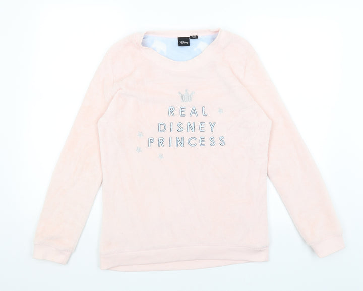 Disney Womens Pink Solid Top Pyjama Top Size 10 - Real Disney Princess