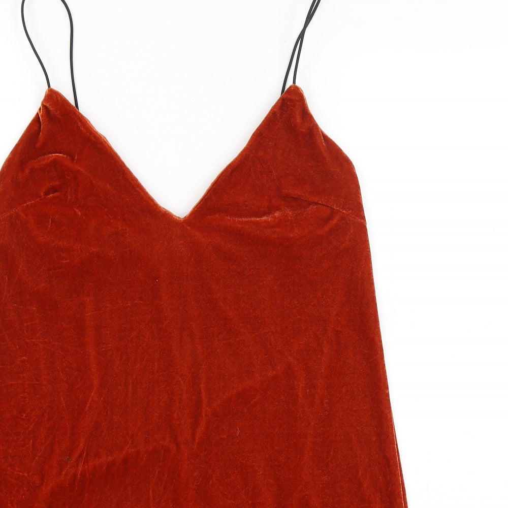 Missguided Womens Orange   Camisole Tank Size 10