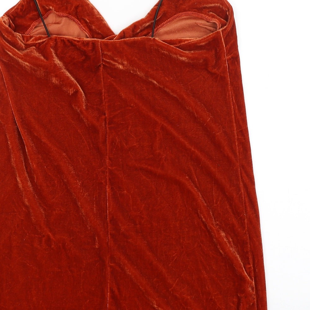 Missguided Womens Orange   Camisole Tank Size 10