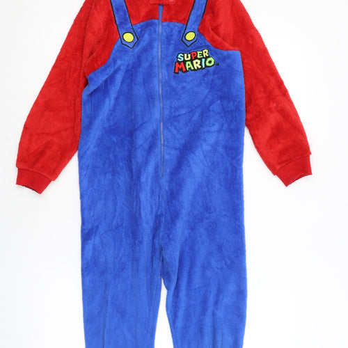 Primark Boys Blue Solid   One Piece Size 9-10 Years  - Super Mario