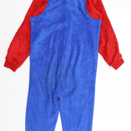 Primark Boys Blue Solid   One Piece Size 9-10 Years  - Super Mario