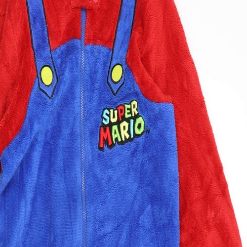 Primark Boys Blue Solid   One Piece Size 9-10 Years  - Super Mario
