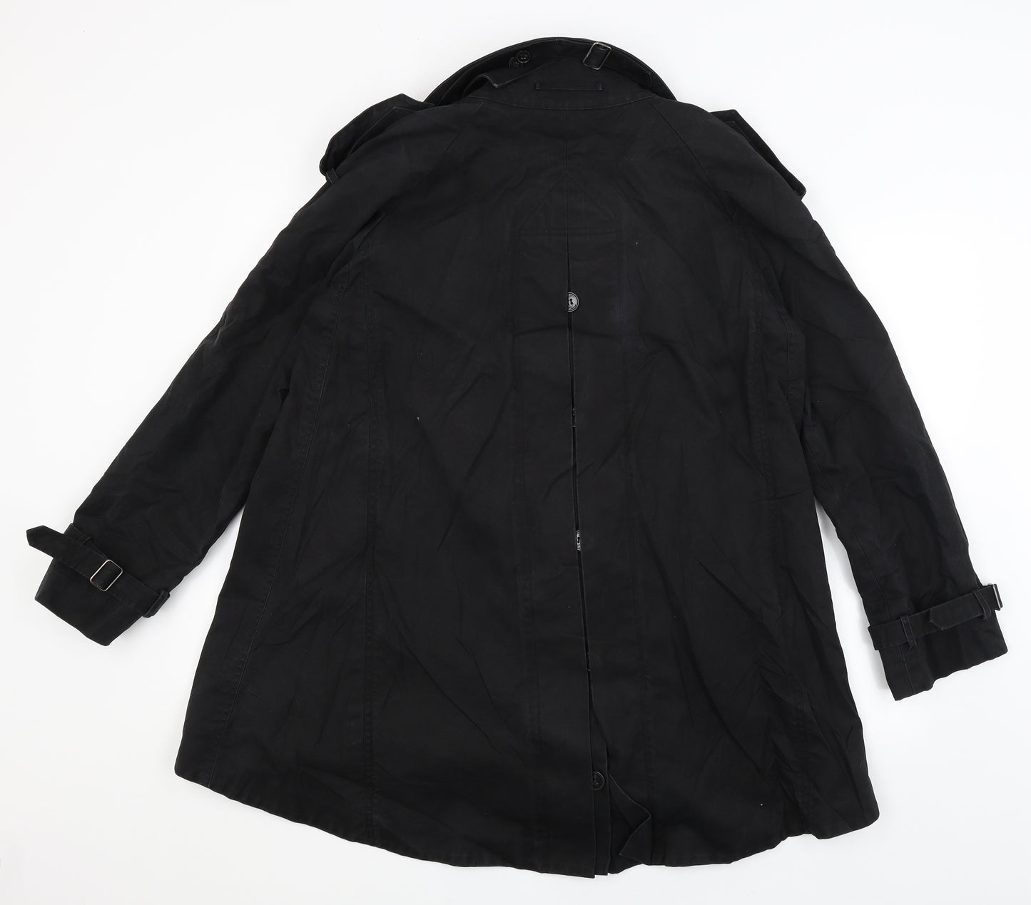 All Saints Womens Black   Overcoat Coat Size 14