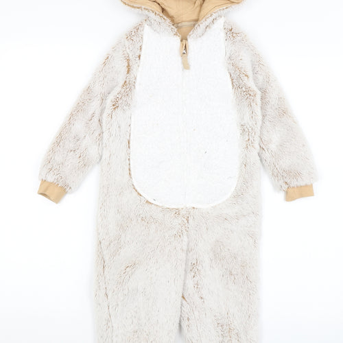 M&S Girls Brown Solid  Cami One Piece Size 3-4 Years