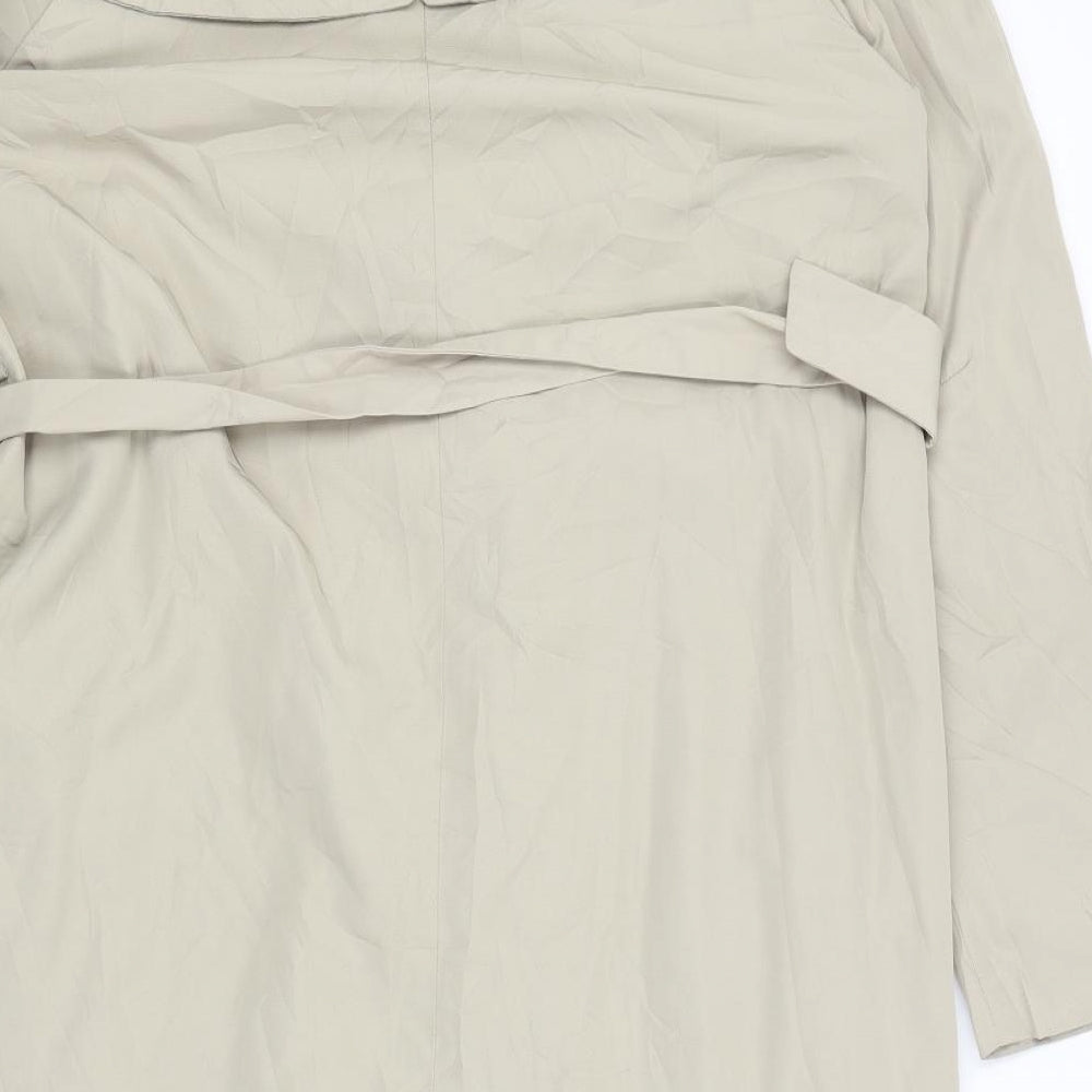 Zara Womens Beige   Overcoat Coat Size M